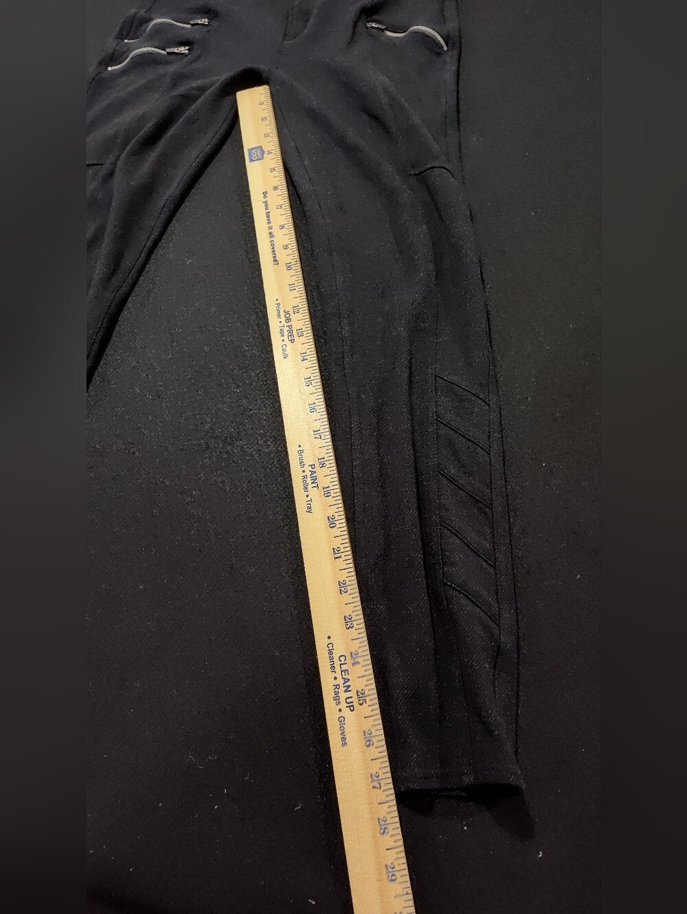 Athleta Ponte Moto Pants Skinny Stretch Snap/Zipper Black/Charcoal Gray Size 10 - Picture 15 of 15